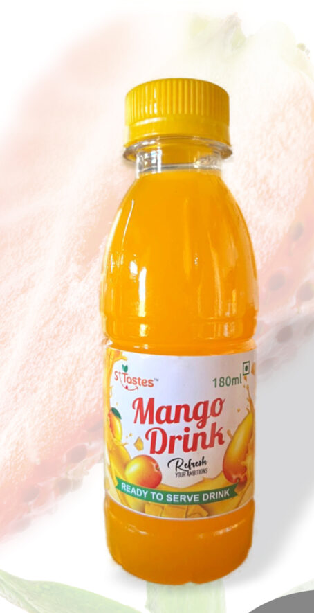 Mango Fruit Juice - Natural Flavor 180ml | 24 Bottles per Bundle | Pack of 50 Bundles
