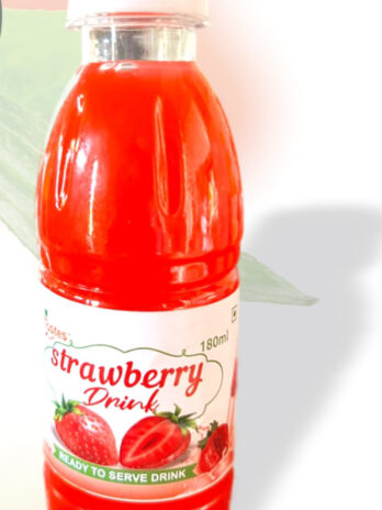 Strawberry Fruit Juice – Natural Flavor 180ml | 24 Bottles per Bundle | Pack of 50 Bundles